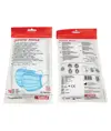 MASCHERINA CHIRURGICA FILTRANTE  3 VELI tipo IIR con elastici.Conf.10 pz