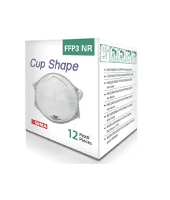 Mascherina FFP3 conica senza valvola  CUP SHAPE