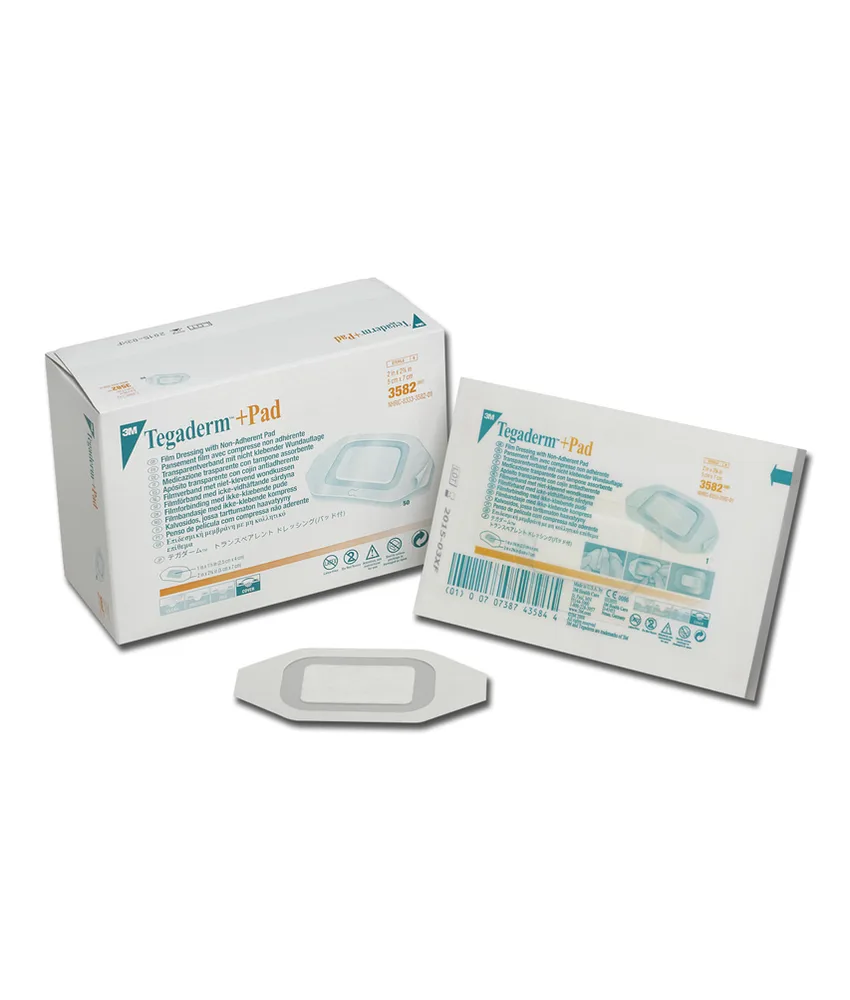 50 pezzi medicazioni Tegaderm + Pad, 5 x 7 cm - sterile