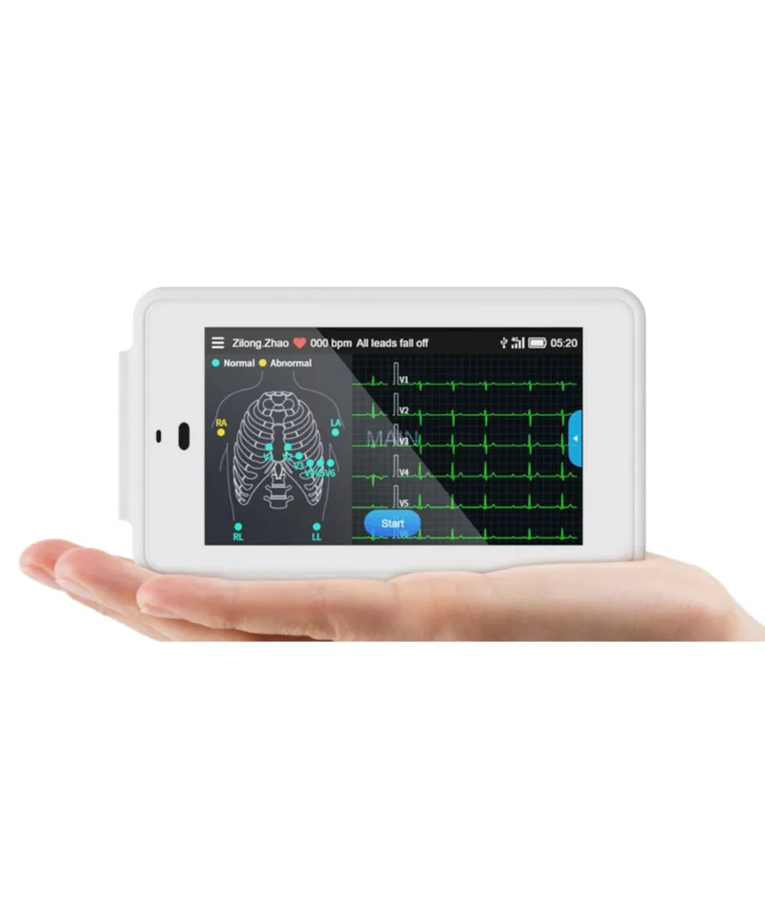 Monitor ECG tascabile PCECG-500, 6/12 DERIVAZIONI