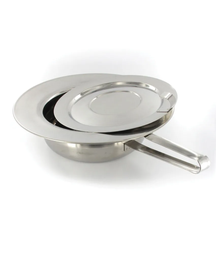 Padella rotonda con coperchio, 320xh85 mm - con manico dritto