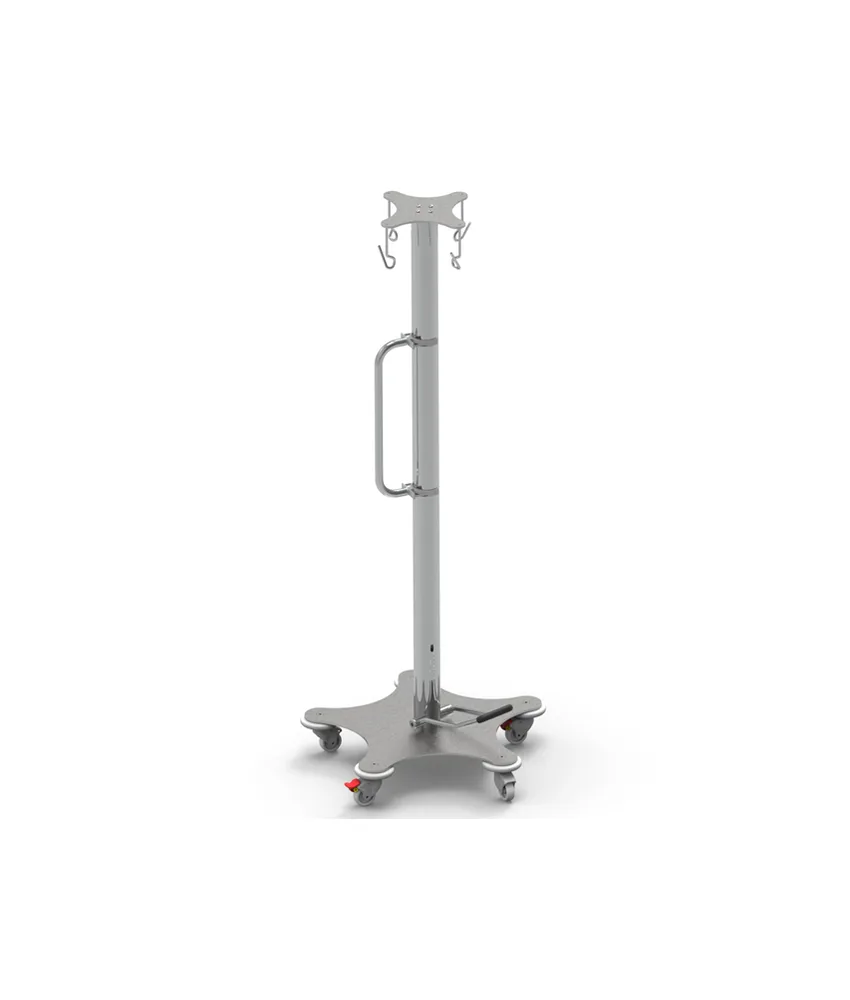 Piantana ipodemoclisi, altezza regolabile: 147-247 cm - in acciaio inox AISI 304