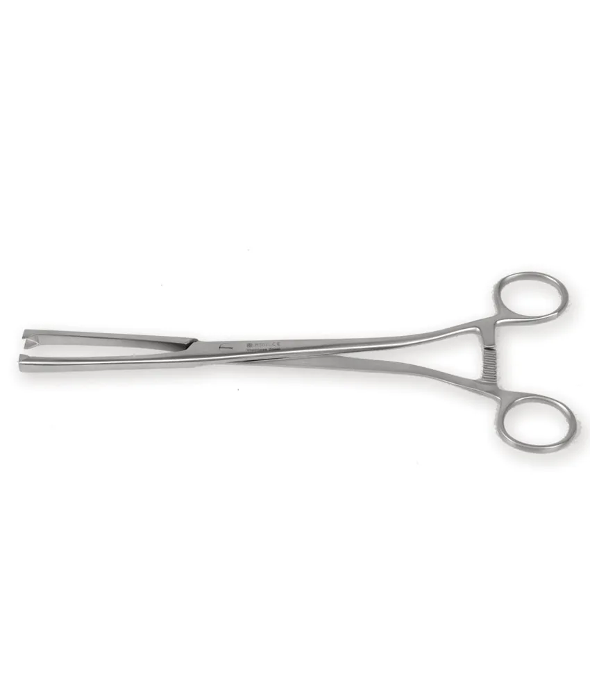 Pinza per ostetricia e ginecologia 8 mm Vulsellum, 24 cm - retta