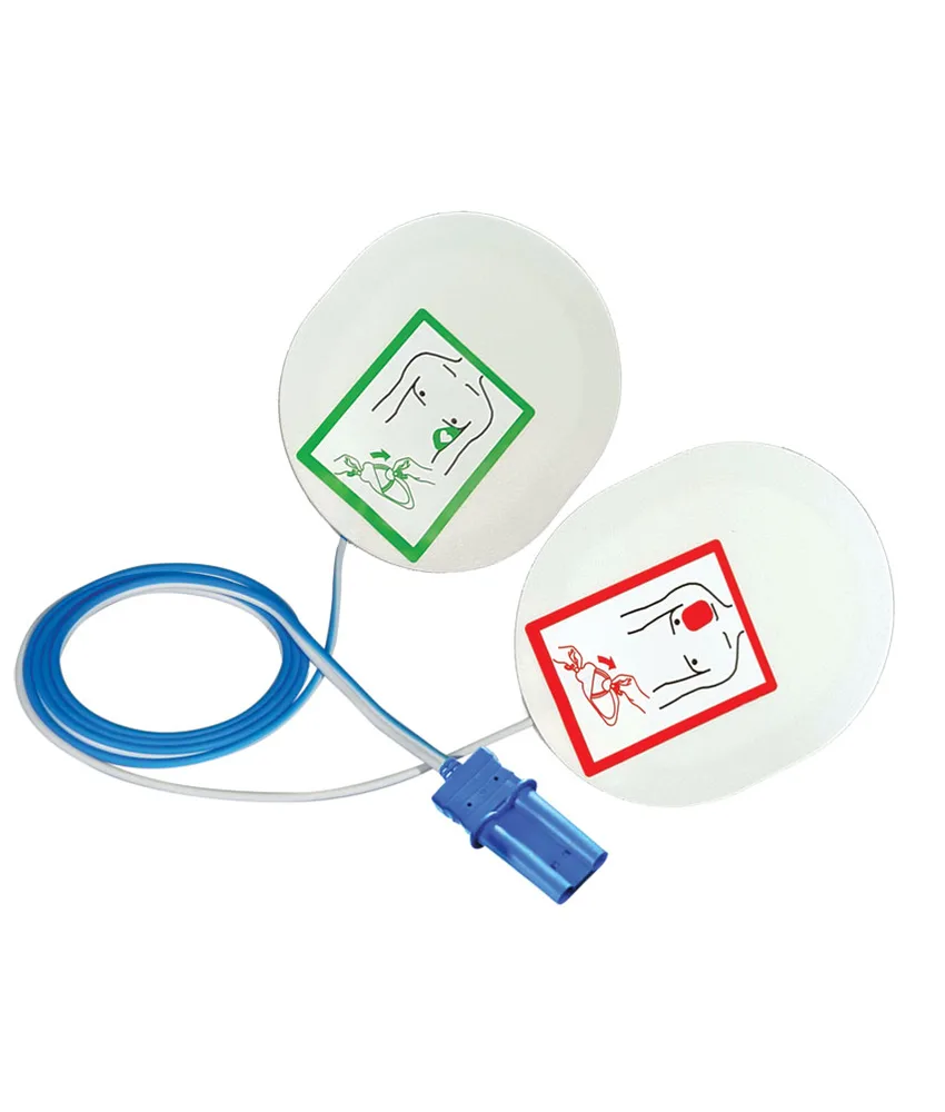 Placche per defibrillatori, includono una coppia di placche, cavo e connettore