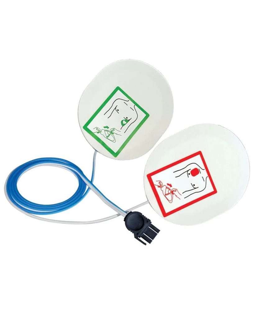 10 paia placche per defibrillatori, per pazienti maggiori di 8 anni (25 kg)