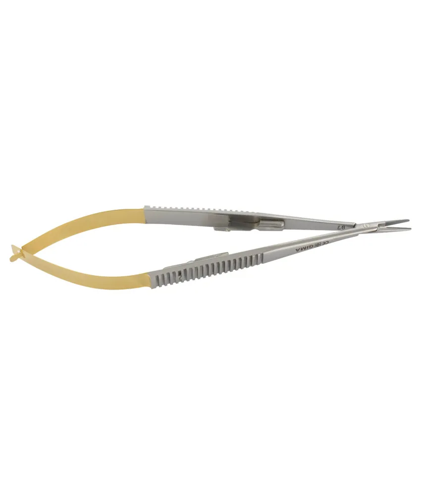 Porta aghi Castroviejo MICRO TC, 14 cm - punta liscia