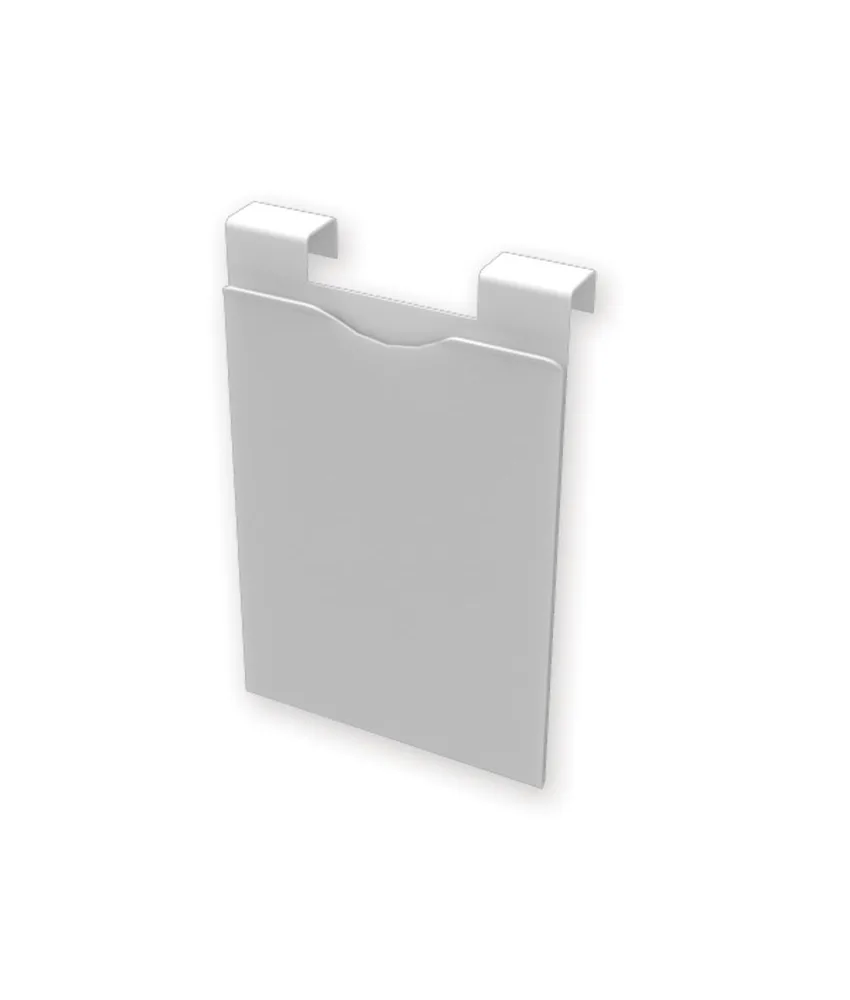 Portacartelle in PVC, per fissaggio al letto
