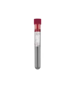 Provetta sterile con tappo rosso