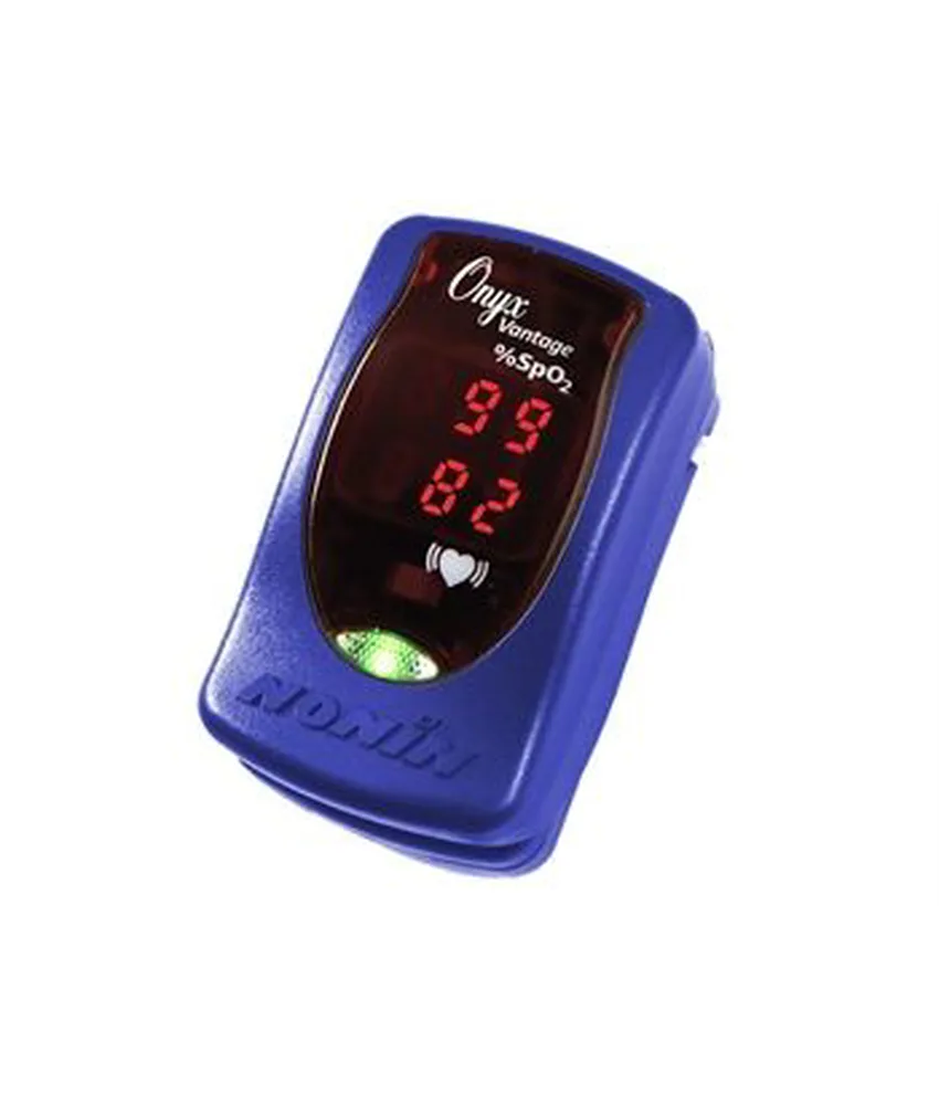 Pulsoximetro Nonin Onyx Vintage, fino a 6.000 controlli saltuari o 36 ore di funzionamento continuo con due batterie AAA (ministilo)