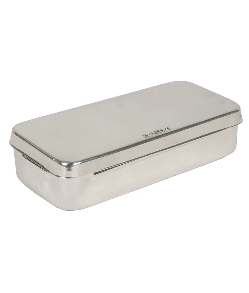 Scatola in acciaio inox, senza manici