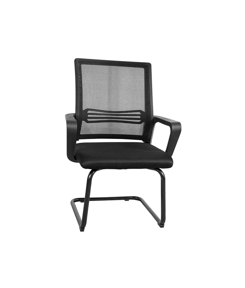 Sedia visitatore Cantilever Sidney, in tessuto a rete