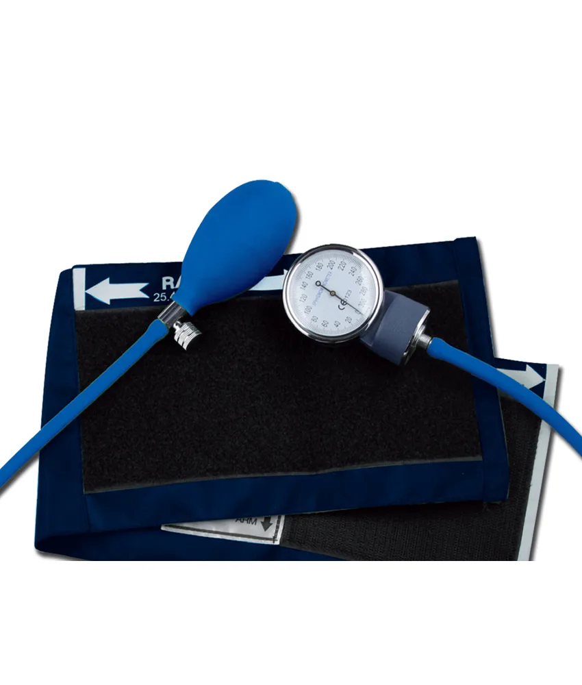 Sfigmo Yton, con bracciale in nylon - con chiusura velcro e manometro staccato