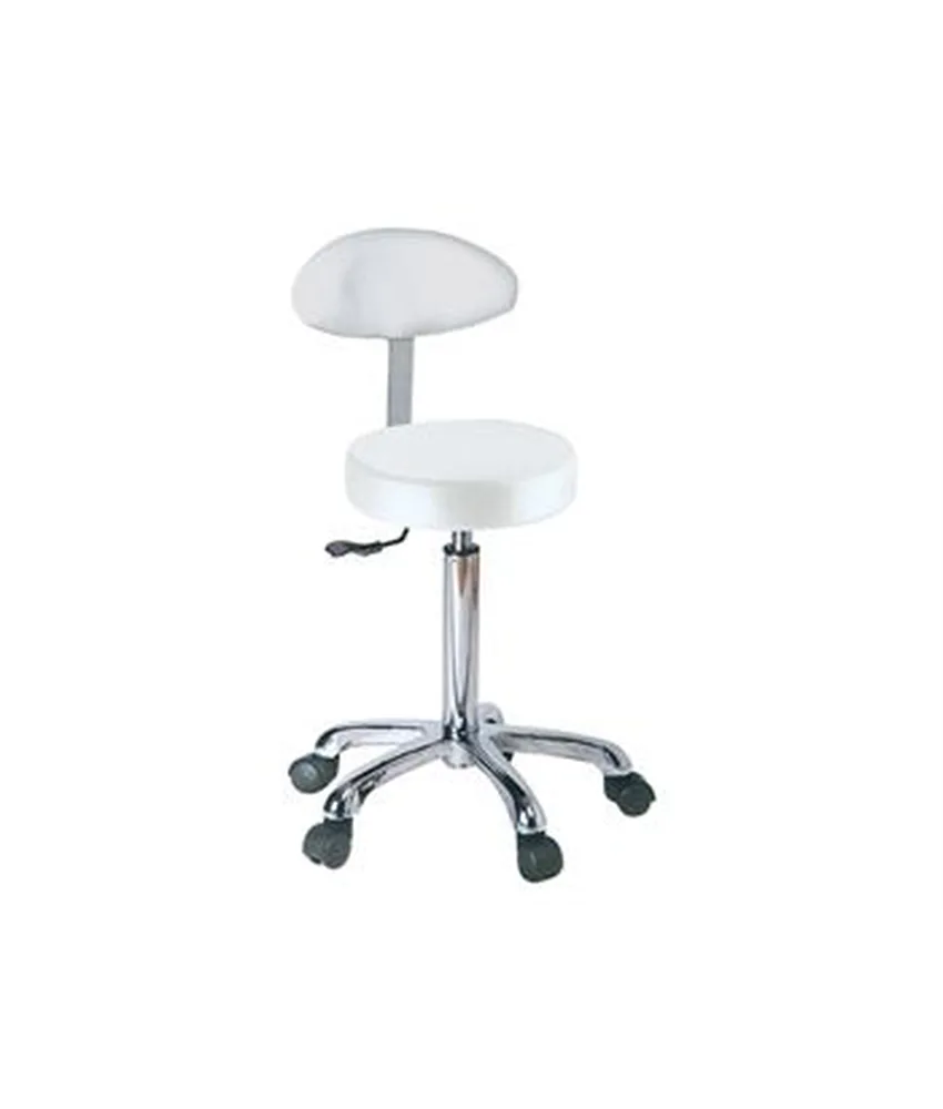 Sgabello con schienale, altezza regolabile 53-68 cm