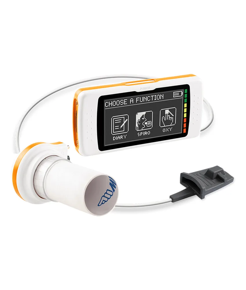 Spirometro, con ossimetro spirodoc+software pc MIR SPIRO BASIC - con bluetooth