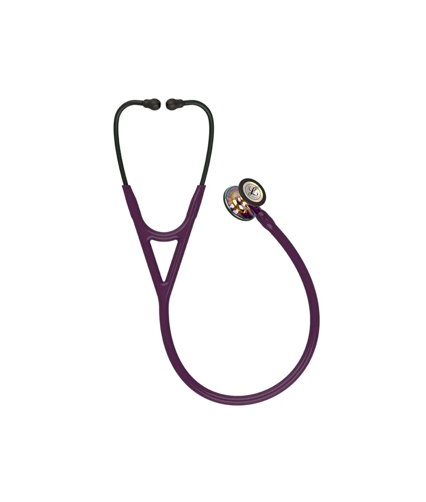 Stetoscopio Littamnn Cardiology, finitura arcobaleno con connettore viola