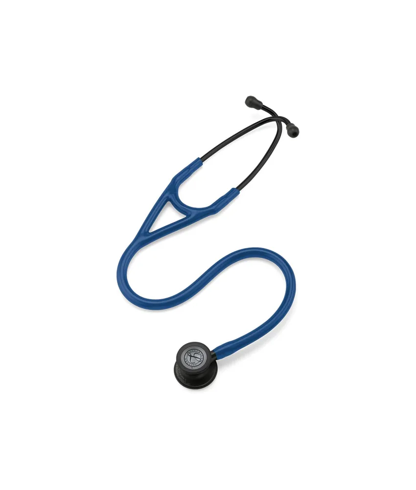 Stetoscopio Littmann Cardiology, finitura nera - colore blu marino