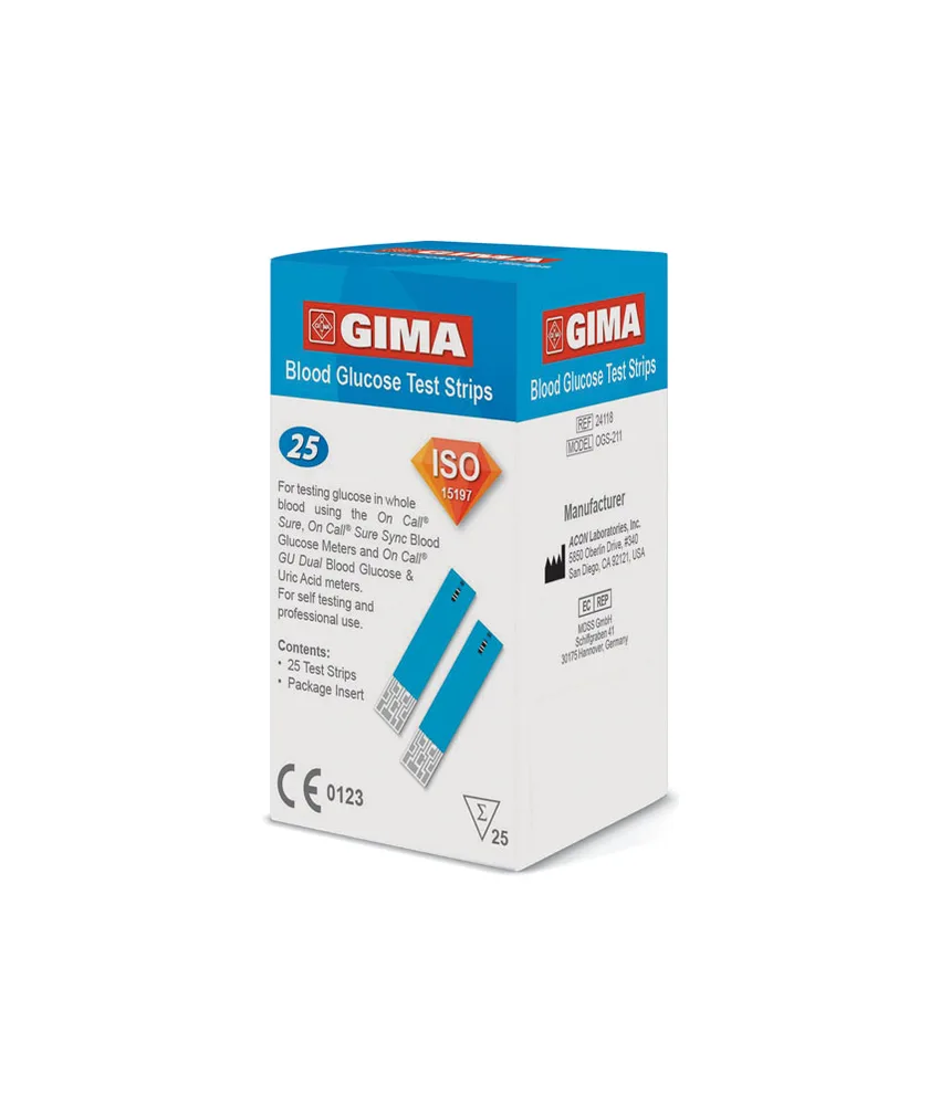 25 pezzi Strisce glucosio per glucometro, validità massimo: flaconcino chiuso 24 mesi, flaconcino aperto 18 mesi.