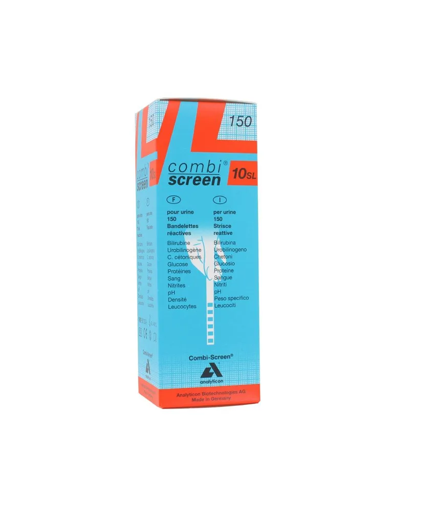 150 pezzi Strisce urine ANALITYCON COMBISCREEN CLASSIC, tubetto da 150 - dopo circa 60 secondi (fino a 120 per i leucociti)