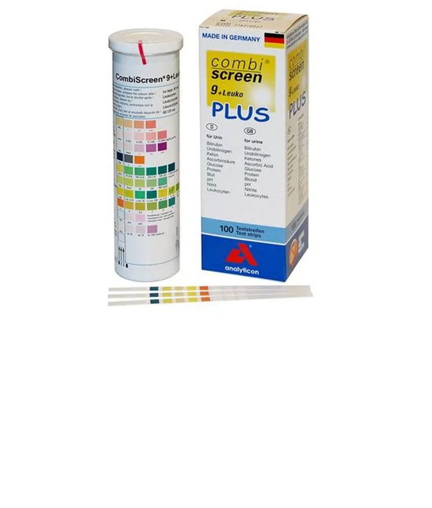 100 pezzi Strisce urine ANALYTICON COMBISCREEN PLUS, tubetto da 100 - dopo circa 60 secondi (fino a 120 per i leucociti)