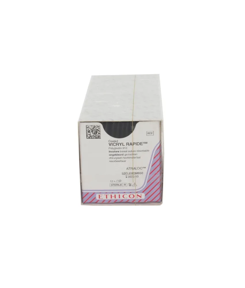 36 pezzi SUTURA ASSORBIBILE ETHICON VICRYL RAPID - 5/0 ago 19 mm
