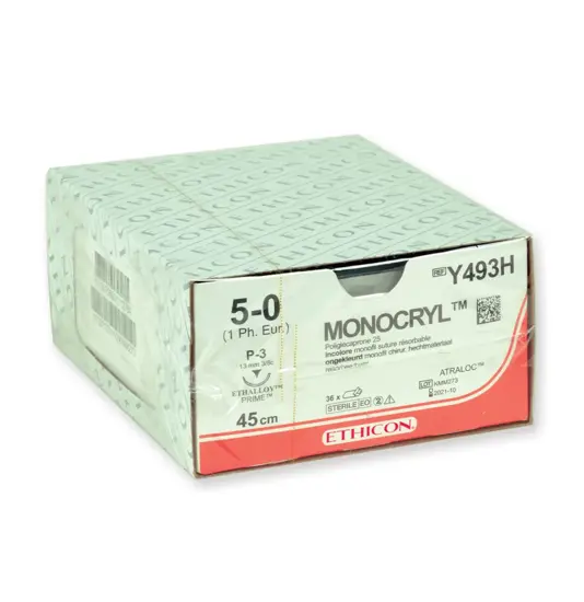 Sutura chirurgica assorbibile ago 13 mm  Monocryl