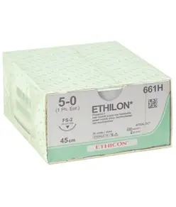 Sutura monofilamento ago 19 mm  Ethilon