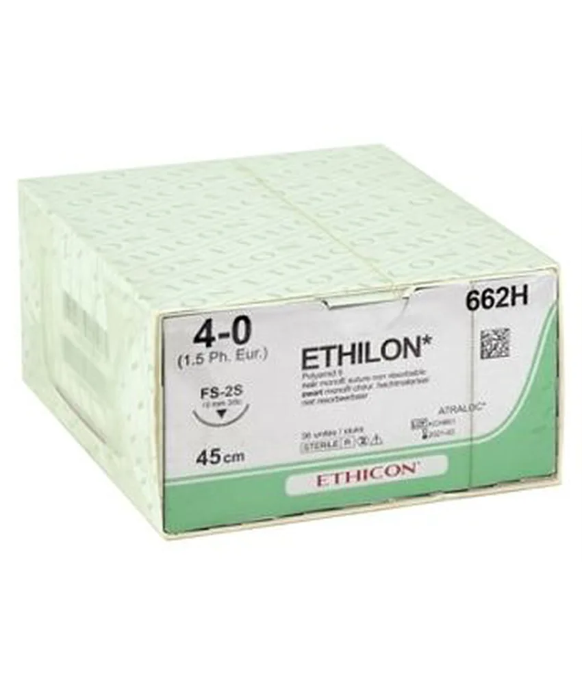 36 pezzi Sutura monofilamento forma 3/8 Ethilon, confezione da 36 pezzi - lunghezza sutura: 45 cm
