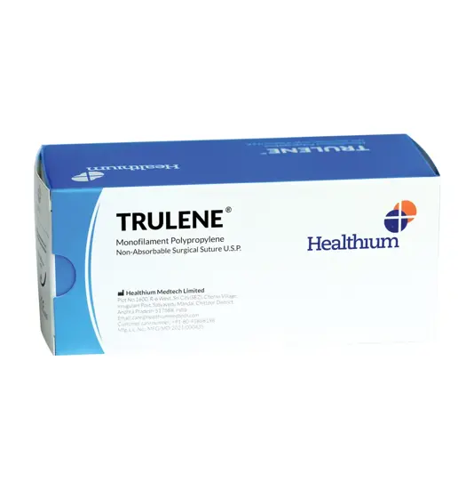 Sutura monofilamento non assorbibile blu  Trulene