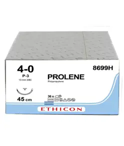 Sutura monofilamento pigmentato blu ago FS-2  Prolene