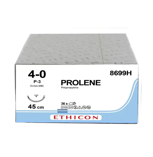Sutura monofilamento pigmentato blu ago FS-2  Prolene