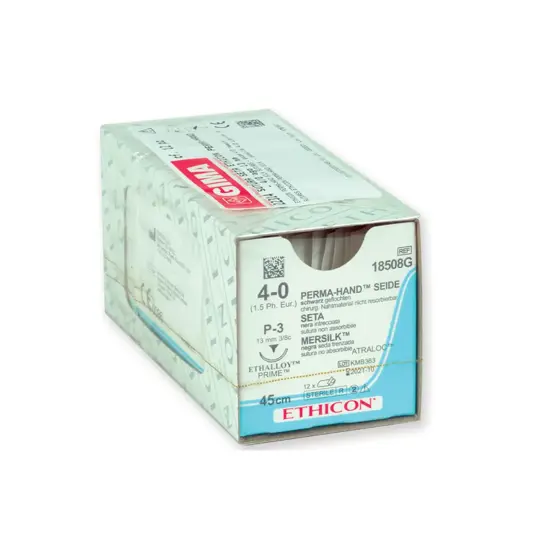 Sutura non assorbibile in seta ago 13 mm  Perma-Hand