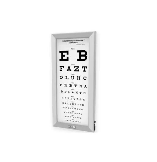 Tavole optometriche a led ultrapiatte