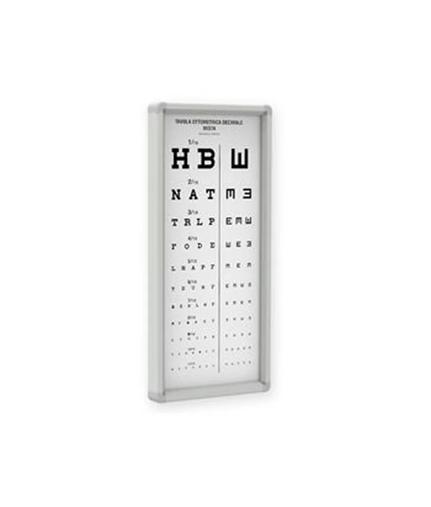 Tavole optometriche, non illuminate