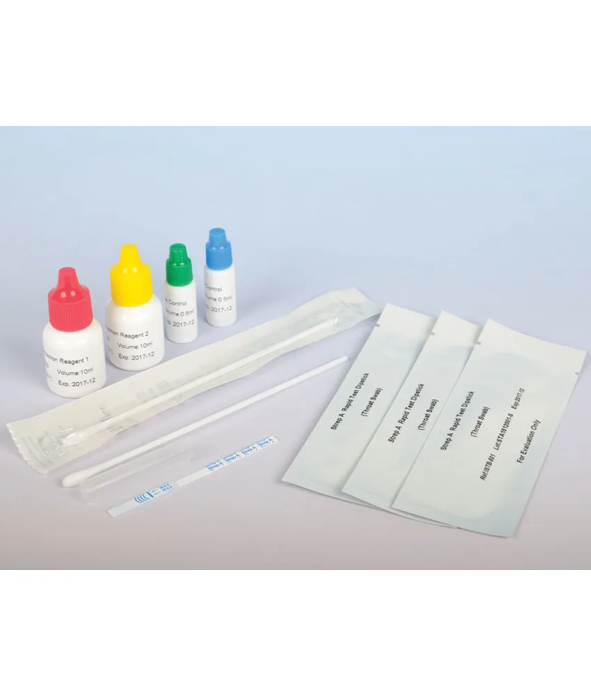 50 pezzi Test rapido STREP-A a tecnologia ottica, confezione da 50 test - a strisce