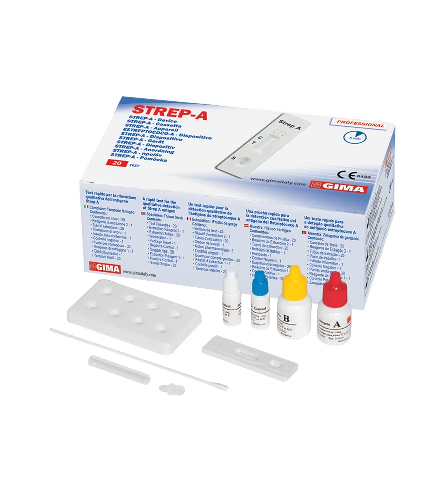 20 pezzi Test STREP-A, confezione da 20 e 25 - risultati accurati in pochi minuti