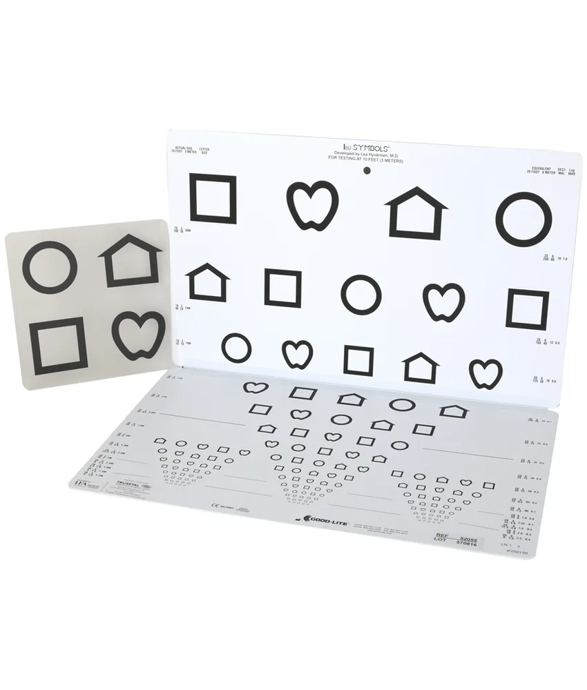Test visione da lontano, 43 x 53,4 cm - per la valutazione dei bambini con esigenze particolari a partire dai 3 anni