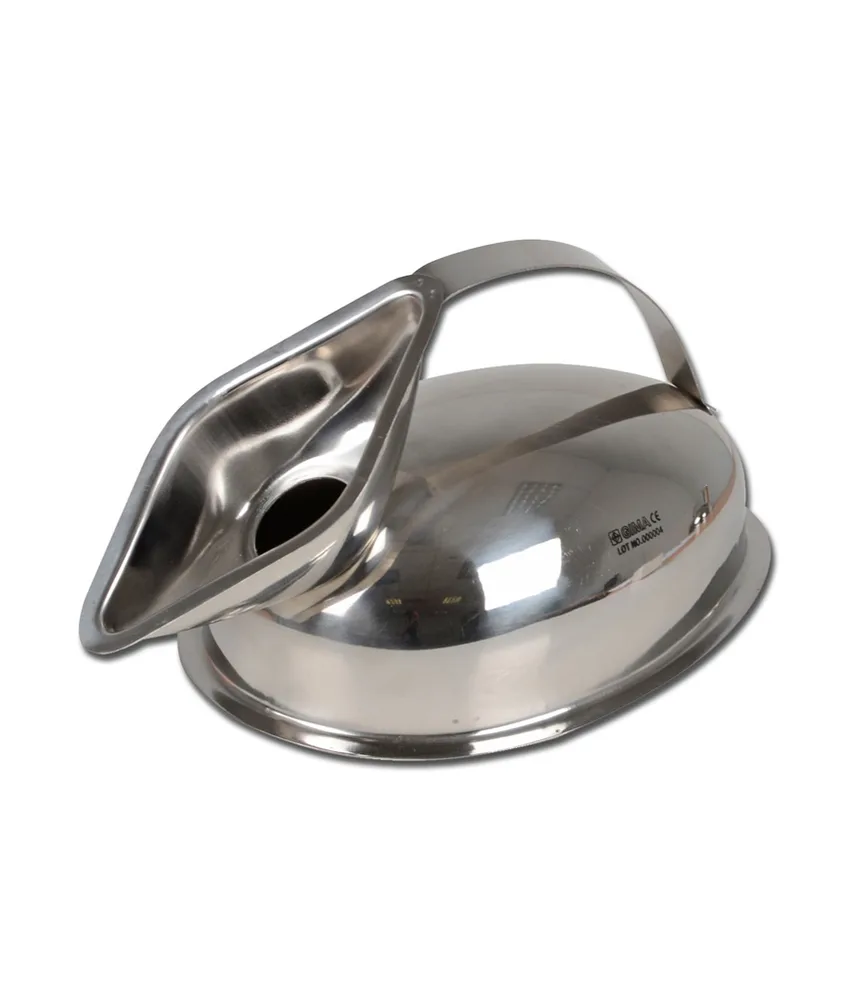 Urinale femminile, 1,2 l - in acciaio inox AISI 304