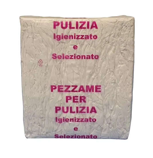 Stracci in maglina bianca