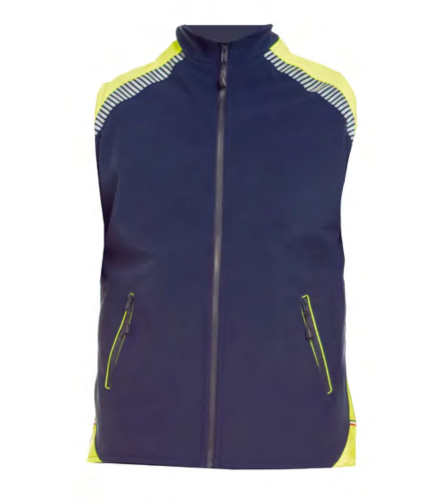 Gilet protezione civile Soft Shell PC008, unisex - poliestere e spandex - 350gr