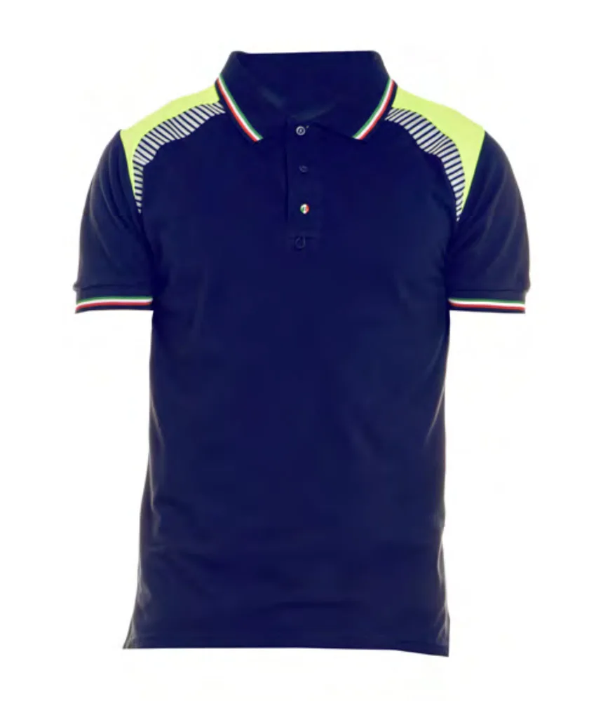 Polo protezione civile PC001, manica corta - spacchi laterali - unisex