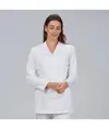 Bata mujer abierta cuello chimenea aria Garys