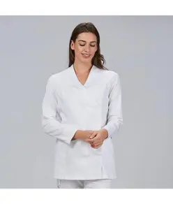 Bata mujer abierta cuello chimenea aria Garys