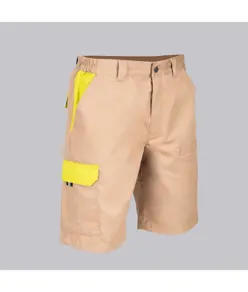Bermuda unisex multitasche elastico combinato Garys Acero