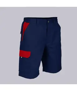 Bermuda unisex multitasche elastico combinato Garys Acero