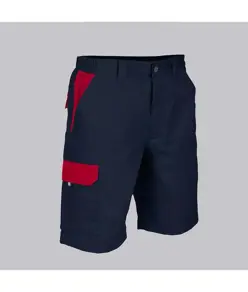 Bermuda unisex multitasche elastico combinato Garys Acero