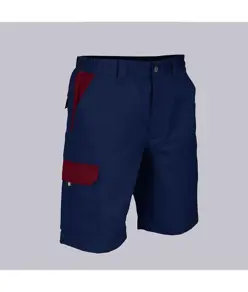 Bermuda unisex multitasche elastico combinato Garys Acero