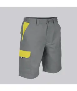 Bermuda unisex multitasche elastico combinato Garys Acero