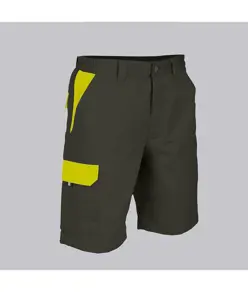 Bermuda unisex multitasche elastico combinato Garys Acero