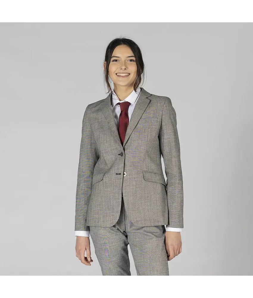 Blazer donna 2 bottoni Garys Cheviot, lunghezza approssimativa: 63 cm