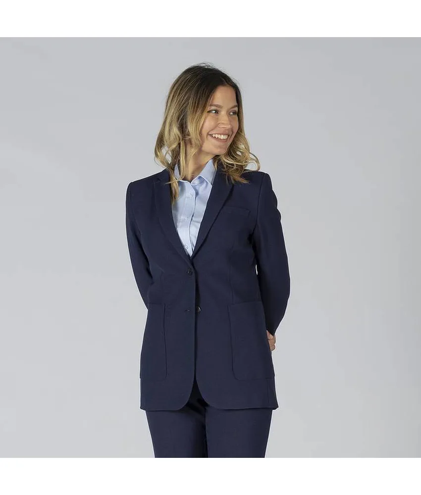 Blazer donna 2 bottoni Garys Welfare, mezza fodera - collo a bavero